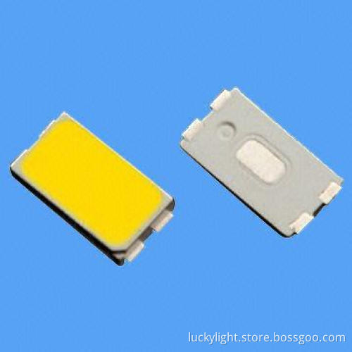 0.5W White SMD LEDs 5630, Wide Viewing Angle, PLCC-4 Package Top View